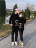 love legendDIY定制姓名情侶裝衛衣秋冬新款一男一女結婚領(lǐng)證登記團體服外套 前圖 黑色 男L 曬單實(shí)拍圖