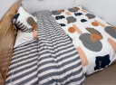 洁丽雅（Grace）亲肤四件套1.8/2米床上用品被单床单枕套被套220*240cm 流光印象 实拍图