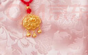 六福珠寶福滿(mǎn)傳家系列足金平安鎖黃金吊墜含繩兒童滿(mǎn)月禮計價(jià)B01TBGN0022 6.29克(含工費509元) 曬單實(shí)拍圖