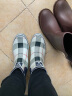 Evercreatures英国雨靴经典格子条纹雨鞋成人 女 雨靴切尔西水鞋水靴 女款 经典格子条纹低帮 39(UK6) 实拍图