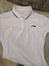 李寧短袖polo衫男夏季新款純棉翻領(lǐng)半袖上衣透氣寬松休閑運動(dòng)t恤男士 白色速干POLO衫-袖口條紋 M /170 (105-125斤) 曬單實(shí)拍圖