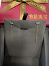 牧笛（MUDI）一字黃金耳線(xiàn)足金長(cháng)款流蘇耳飾輕奢小眾情人禮物送女友生日紀念 足金一字耳線(xiàn) 約0.78g 曬單實(shí)拍圖