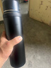 富光保溫杯316L不銹鋼男大容量水杯車(chē)載便攜過(guò)濾泡茶杯子學(xué)生戶(hù)外水壺 黑色1000ml【內膽304鋼+塑料蓋】 曬單實(shí)拍圖