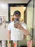 2件裝小白T恤夏季純色短袖重磅涼感t恤男棉打底衫修身白色小丅恤 凈色【白色+黑色】 男L【建議體重120-140斤】 曬單實(shí)拍圖