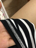 米度麗哺乳衣上衣外出夏裝時(shí)尚產(chǎn)后喂奶衣夏季哺乳T(mén)恤打底衫夏裝潮媽 黑底白條 M碼（建議80-110斤左右） 曬單實(shí)拍圖