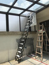 邁尚樓梯全自動(dòng)遙控閣樓伸縮樓梯電動(dòng)家用折疊樓梯室內(nèi)復(fù)式樓梯升降收縮梯 全自動(dòng)遙控款（鍛造航空鋁）閃耀黑 曬單實(shí)拍圖