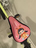 Tooquv兒童自行車(chē)坐墊套童車(chē)加厚硅膠軟座墊平衡車(chē)超軟座套車(chē)座單車(chē)座椅 S碼粉色公主女孩-送防水罩 曬單實(shí)拍圖