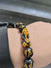 芯奢手鏈男潮感溫變色貔貅招財鍍金色佛珠手串女生日紀念日節送男友 六字變色貔貅 曬單實(shí)拍圖