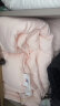 富安娜 舒暖七孔抗菌 纤维被 冬季特厚被 11.5斤 230*229cm 粉色 实拍图