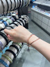 迪后（Dirholl）品牌手鏈女玫瑰金雙環(huán)手鐲高級感奢侈手飾品情人節(jié)生日禮物送女友 雙環(huán)四葉草手鐲玫瑰金色約30g/圈口56mm 【精美禮盒/代寫賀卡/免費刻字】 曬單實拍圖