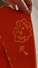 相思桐新生兒大紅色抱被百福抱被包單嬰兒包單裹布喜慶方形單層棉毛抱被 長(zhǎng)命百歲包巾 85*85 曬單實(shí)拍圖