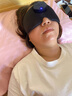 TrueX頭部智能微電流脈沖按摩睡眠儀嚴重失眠睡眠眼罩3D護眼儀折疊睡眠儀睡眠神器遮光安睡儀 靜謐黑【穴位按摩 舒適睡眠】 曬單實(shí)拍圖