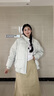 DXOT2025新款百搭棉服女冬季感韓系簡約百搭寬松學(xué)生加厚情侶棉衣外套 杏色 M 建議95-110斤 曬單實拍圖