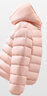 精典泰迪兒童羽絨服男童女童輕薄羽絨上衣冬季童裝校服神奇衣服1 花花熊-斜線連帽淺粉 110 曬單實(shí)拍圖