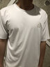PRIDEME冰感十足液氨絲光棉白色t恤男短袖修身凸膠戰(zhàn)馬夏季薄款半袖男裝 BNS2540-白色 M 【尺碼建議：100-120斤】 曬單實(shí)拍圖