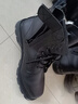 啄木鳥(niǎo)秋冬真皮作戰靴男勞保鞋鋼頭防砸工作鞋羊毛棉鞋保暖高幫保安棉鞋 黑色鋼頭鋼底羊毛作戰靴棉款 44 曬單實(shí)拍圖