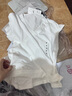 優(yōu)衣庫女裝竹節(jié)紗V領T恤/短袖棉白T上衣打底內(nèi)搭春夏新款483576 00 白色 M /160/84A 曬單實拍圖