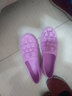 暢印 媽媽涼鞋女夏天平跟軟底中老年人涼鞋女鞋膠鞋老人奶奶 紫色 38 （偏小一碼） 曬單實(shí)拍圖