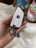 寶馬鑰匙套5系530li525新3系320li刀鋒X3X4X5X1殼7系車(chē)22款高檔真皮金屬鑰匙包殼 A款【白色】+手繩 曬單實(shí)拍圖