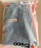 可可鴨（QQ DUCK）童裝兒童牛仔褲女童喇叭褲大童休閑褲子甜美微喇褲淺藍；110 曬單實(shí)拍圖
