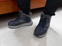 足力健冬季羊毛棉鞋加絨加厚男鞋保暖防滑雪地靴足力健老人鞋子 休閑藍 加絨 (羊毛) 39 (245mm) 曬單實(shí)拍圖