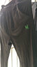 樂班比（LEBANBI）男童褲子冬季加絨秋冬女童兒童褲子運動褲冬裝洋氣兒童男孩長褲潮 黑色加絨款 130(建議身高120CM) 曬單實拍圖