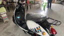 绿源（Luyuan）【特价】电动轻便摩托车MH5长续航代步通勤代步车小龟王60V动力款 雪山白（圆尾箱） 实拍图