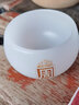 容山堂 羊脂玉瓷主人杯茶杯單杯建盞個(gè)人品茗仿玉石琉璃百家姓茶具 羊脂玉瓷百家姓羅漢杯-周 曬單實(shí)拍圖