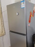 奧克斯（AUX）雙門(mén)冰箱大容量冷藏冷凍兩門(mén)電冰箱冷凍冷藏小型家用宿舍出租節能省電低噪 BCD-128K172L 拉絲銀 曬單實(shí)拍圖