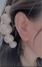 芙蕖s925銀白色水鉆耳骨耳釘裸鉆男女高級感2024新款養耳洞耳飾 5mm一對配銀耳堵 曬單實(shí)拍圖