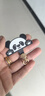 AROPE卡通手機(jī)墊片可愛(ài)手機(jī)殼貼片超薄創(chuàng)意手機(jī)夾片通用手機(jī)掛繩連接片可旋轉(zhuǎn) 睡醒熊貓 曬單實(shí)拍圖