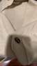 帕什羊絨衫女開衫35%山羊絨大V領(lǐng)厚款寬松針織毛衣外套ZSBR8352 青絨米 均碼 曬單實(shí)拍圖