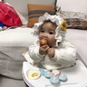 紛資言帽子春秋薄款女寶寶可愛(ài)宮廷帽公主帽新生兒遮陽(yáng)帽 純白宮廷帽 白色 0-12個(gè)月 曬單實(shí)拍圖