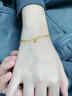 中國黃金（CHINA GOLD）黃金手鏈女士足金葫蘆純金手鏈七夕情人節(jié)禮物送女友老婆 葫蘆手鏈約2.0g【甄選禮盒】 曬單實(shí)拍圖