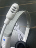 電音（DANyiN）Typec耳機有線頭戴式英語學習網課手機電腦C口適用華為mate50\p50pro小米平板蘋果ipad pro11耳機 白色 -Typec扁口 手機平板iPAD用 曬單實拍圖