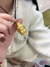 中國黃金（CHINA GOLD）佛頭黃金吊墜足金如來(lái)佛項鏈大日如老情人節生日禮物送女朋友老婆 大日如來(lái)佛頭吊墜【黑繩】 約2.1g 曬單實(shí)拍圖