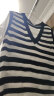 百图betu女装2024夏季新款T恤减龄拼接假两件套条纹马甲上衣2404T20 黑白条 L 晒单实拍图