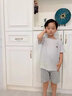 EMBERLOVE男童睡衣夏季薄款兒童純棉短袖家居服男孩中大童套裝居家服 N6601【雙短】 160 M碼 80-100斤 曬單實(shí)拍圖
