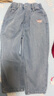 MQD童裝男大童春學(xué)院風(fēng)潮酷休閑牛仔長(cháng)褲 中牛仔藍 120 (S) 曬單實(shí)拍圖