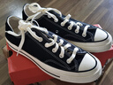 匡威（Converse）1970s男女鞋經(jīng)典三星標(biāo)低幫情侶帆布鞋運(yùn)動(dòng)休閑板鞋學(xué)生鞋多巴胺 162058C 經(jīng)典低幫黑 41.5 /8 曬單實(shí)拍圖