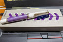 百利金 Pelikan14K金尖M600紫條墨水筆鋼筆violet white 紫色 紫色 F尖 曬單實(shí)拍圖