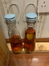 琉陽(yáng)泡酒玻璃瓶子密封罐帶蓋釀酒瓶果汁牛奶果酒瓶葡萄酒瓶空瓶酵素瓶 手提 1個(gè) 500ml 曬單實(shí)拍圖