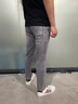 ChlqeKeith高端冰絲牛仔褲男士夏季薄款直筒修身天絲男褲商務(wù)休閑長褲子夏天 2078淺灰色 31 曬單實拍圖