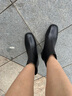 NINE WEST/玖熙方頭拉鏈短筒靴女高跟酷颯彈力瘦瘦靴 NG434037KK 黑色36 曬單實拍圖