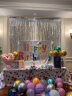 TaTanice 生日装饰桌布 一次性塑料台布防水防油桌垫生日派对布置气球桌布 实拍图