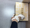 貝蘭思琦 羊皮魚嘴防水臺高跟鞋女夏季新款款一字帶厚底百搭粗跟涼鞋6092 白色 34 曬單實拍圖