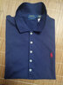 Polo Ralph Lauren 拉夫勞倫女裝 經(jīng)典款修身版彈力Polo衫RL23164 410-海軍藍 L 曬單實拍圖