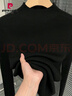 皮爾卡丹（pierre cardin）2023秋季半高領(lǐng)薄款針織衫女修身氣質(zhì)內搭打底衫中領(lǐng)毛衣 黑色 XL115-135斤 曬單實(shí)拍圖