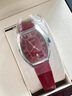 浪琴（LONGINES）【二手99新】未使用25年全套 浪琴女表 制表傳統 典藏系列 酒桶型 日歷 自動(dòng)機械 奢侈品腕表26×30.6mm紅盤(pán)皮L2.142.4.09.2未使用品 全套 曬單實(shí)拍圖