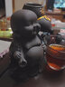 宇軒創(chuàng)意紫砂彌勒佛過濾茶漏茶濾個性茶具配件茶葉過濾網(wǎng)茶盤擺件 彌勒福氣東來陸寶+玻璃公杯 曬單實拍圖